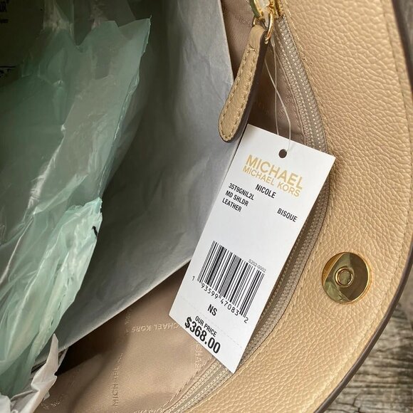 Michael Kors shoulder bag nicole medium bisque - Picture 3 of 3